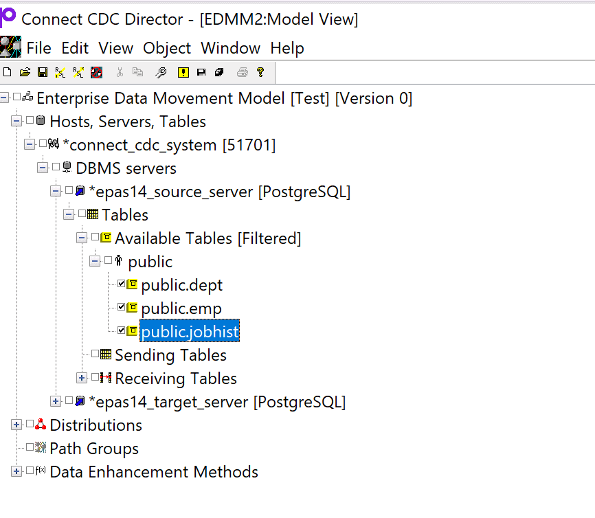 Select Tables for Replication